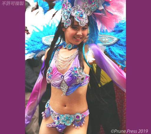 ウニアン ドス アマドーリス 2019 紫 シズオカ サンバ カーニバル かわいい 画像